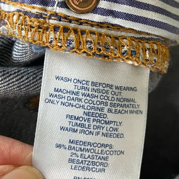 Lands' End Mid Rise Slim Jean Medium Blue Wash Slim Straight Leg Size 10 - Picture 6 of 12